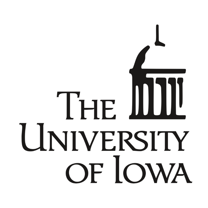 Logo of the University of Iowa featuring a stylized representation of the university's buildings and the text 'The University of Iowa'.