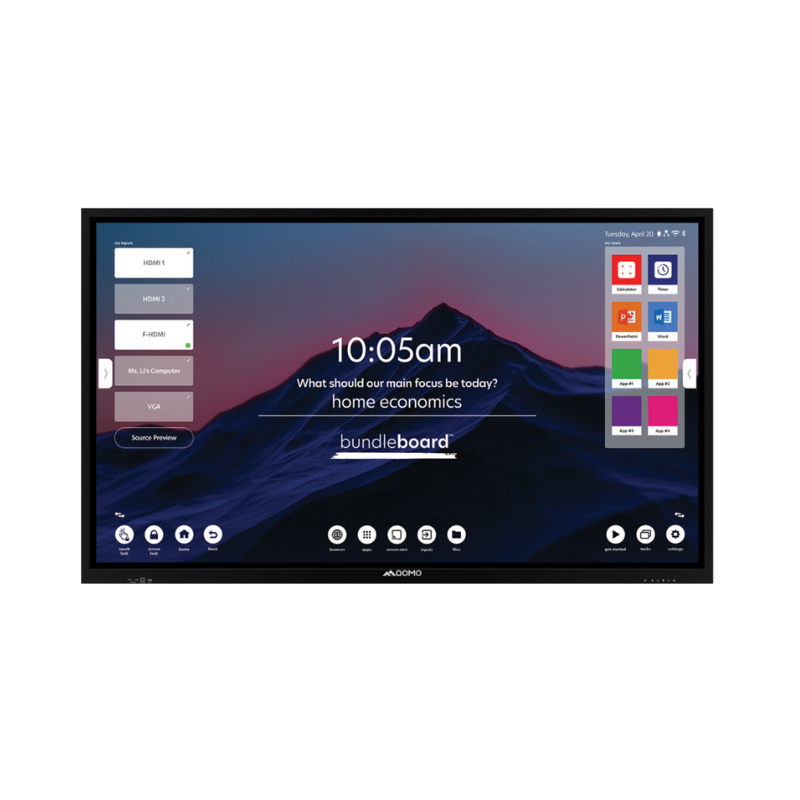 Qomo Bundleboard H2 // 65" UHD Touchscreen Display // 4K // Ideal for: interactive presentations, digital whiteboard, annual executive meetings