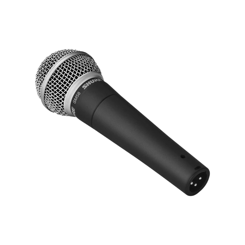 Shure SM58 // Wired // Ideal for: live music vocals