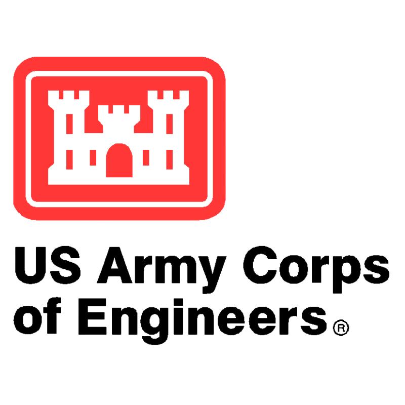 A red and white icon of a castle with three towers inside a rectangle with rounded corners.