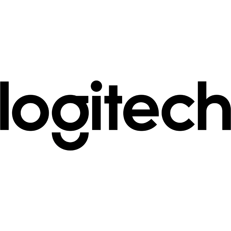Logitech logo in black text.