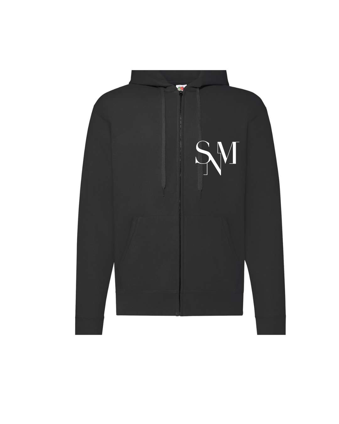 Black SNM Zipped Hoodie