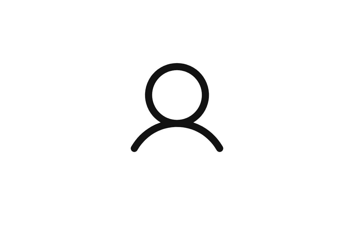 Generic user profile icon with a circular head and shoulders outline on a black background.