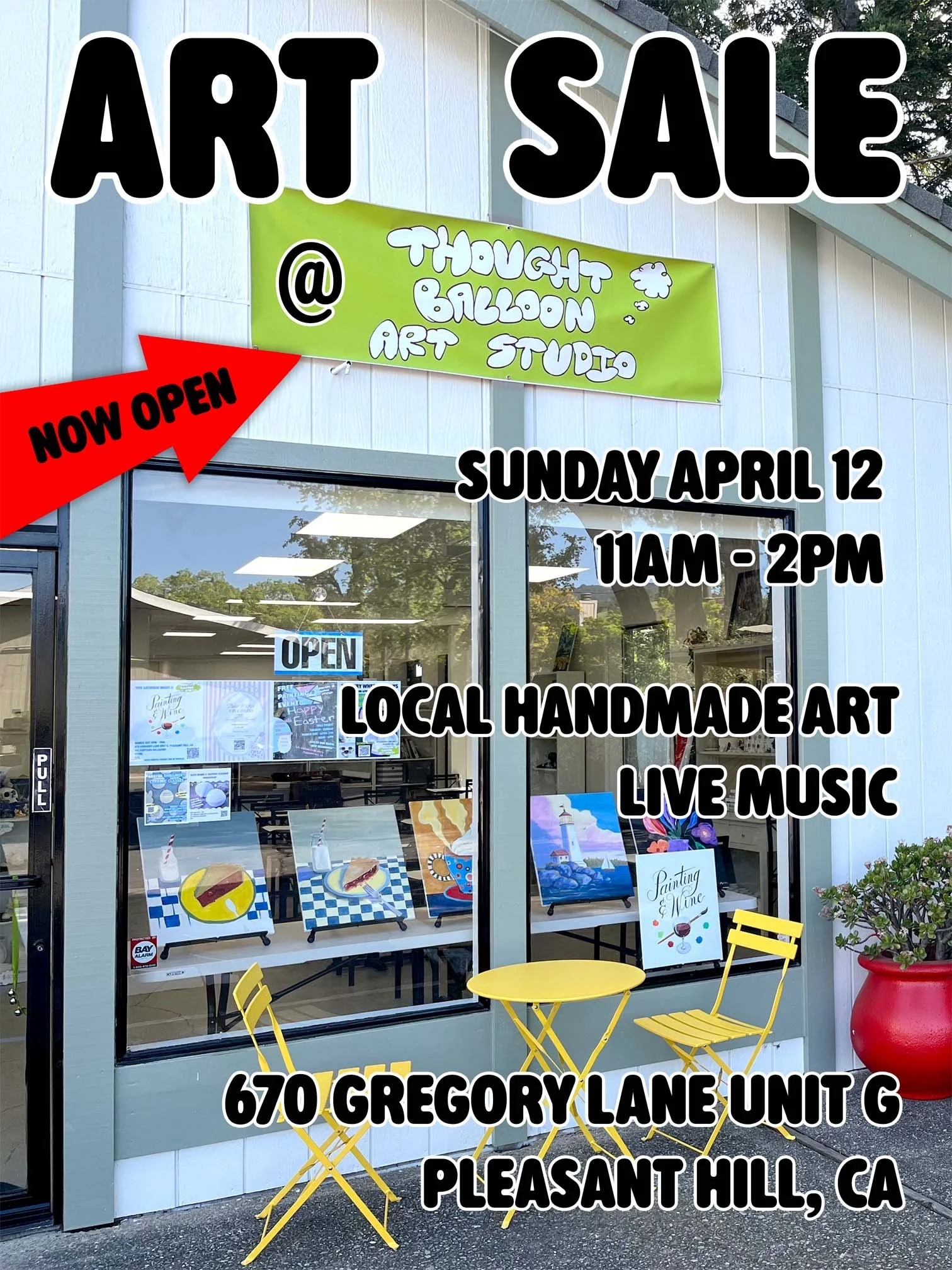 April 12th [FREE] Patio Art Sale