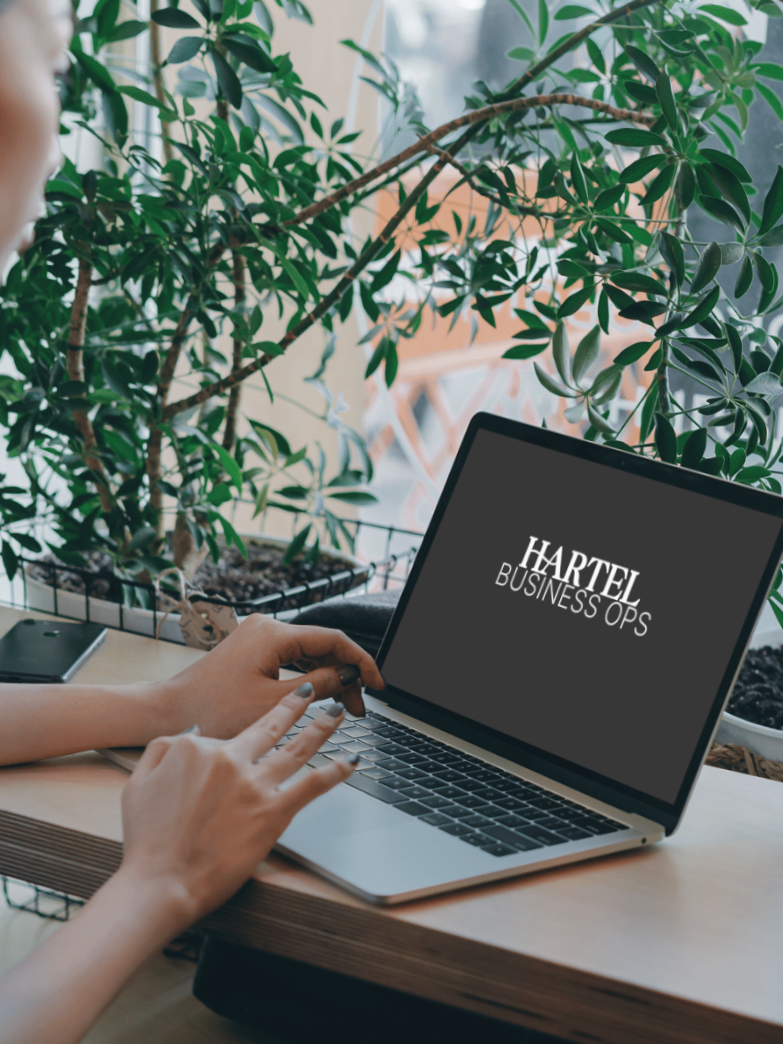 Hartel Business Ops laptop