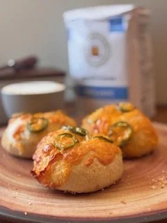 Sourdough Herb & Jalapeno Cheddar Bagel