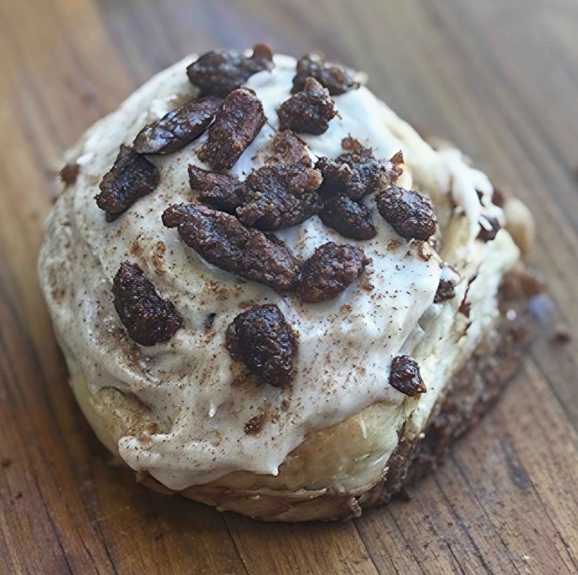Candied Pecan Cinnamon Roll