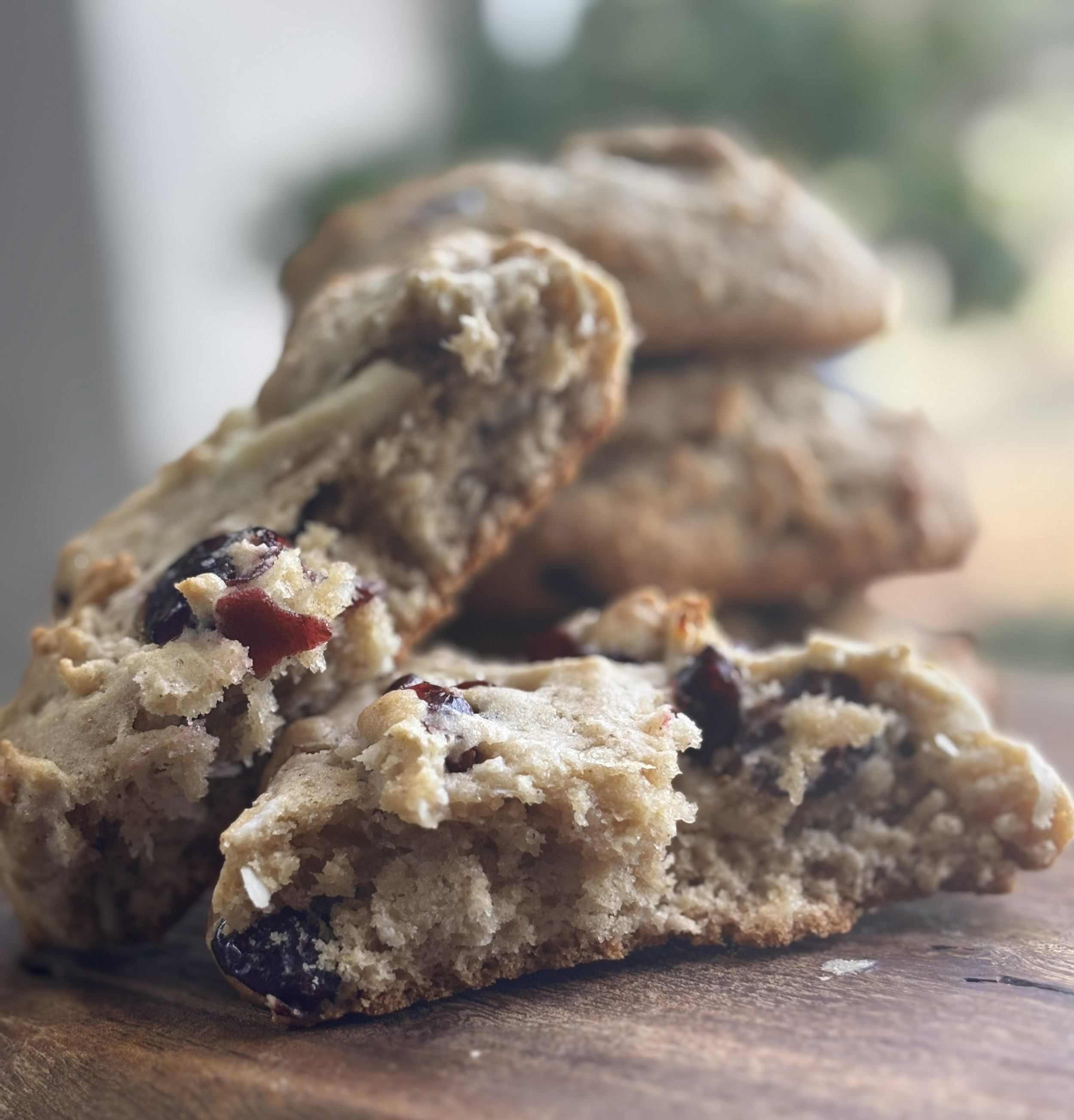 Gluten Free Coconut-Cranberry-White Chocolate Cookie