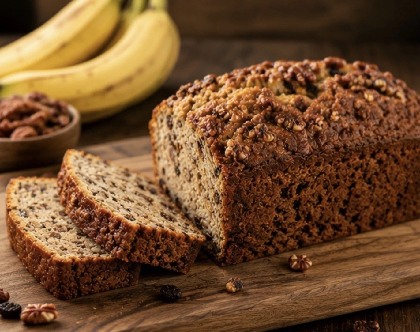 Candied Pecan Banana Bread (Whole Loaf)