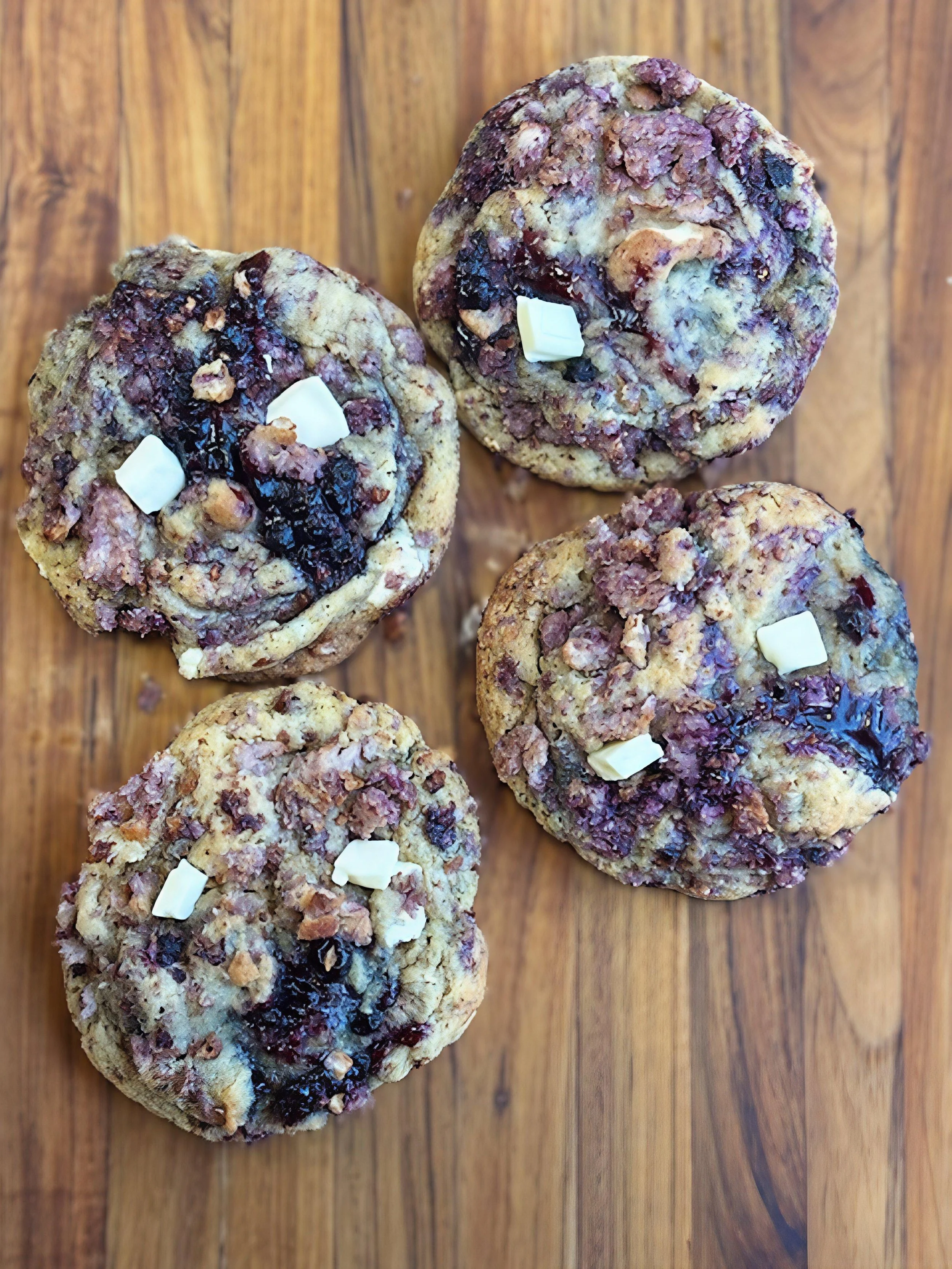 Toasted Blueberry Jam Breakfast Cookie