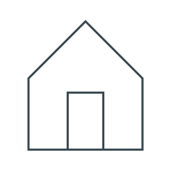 Icon featuring house