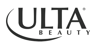 Ulta Beauty logo with black text and a curved underline