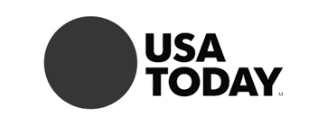 USA Today logo with black circle and bold black text