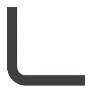 A black rectangular shape on a white background, resembling the letter 'L' or a corner of a shape.
