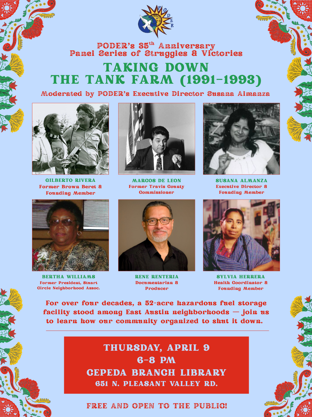 PODER's 35th Anniversary Panel Series: Taking Down the Tank Farm