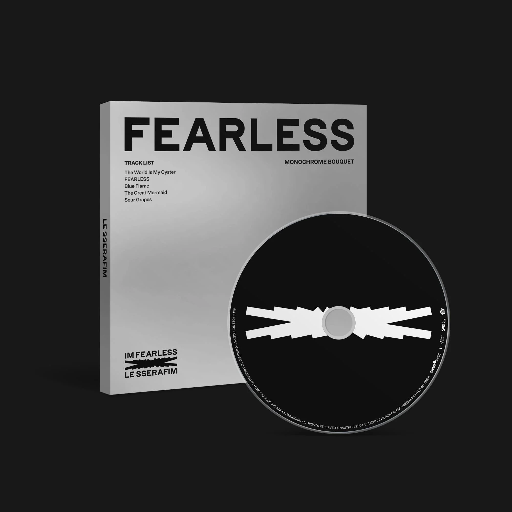 LE SSERAFIM 1st Mini [FEARLESS] (Monochrome Bouquet Ver.)