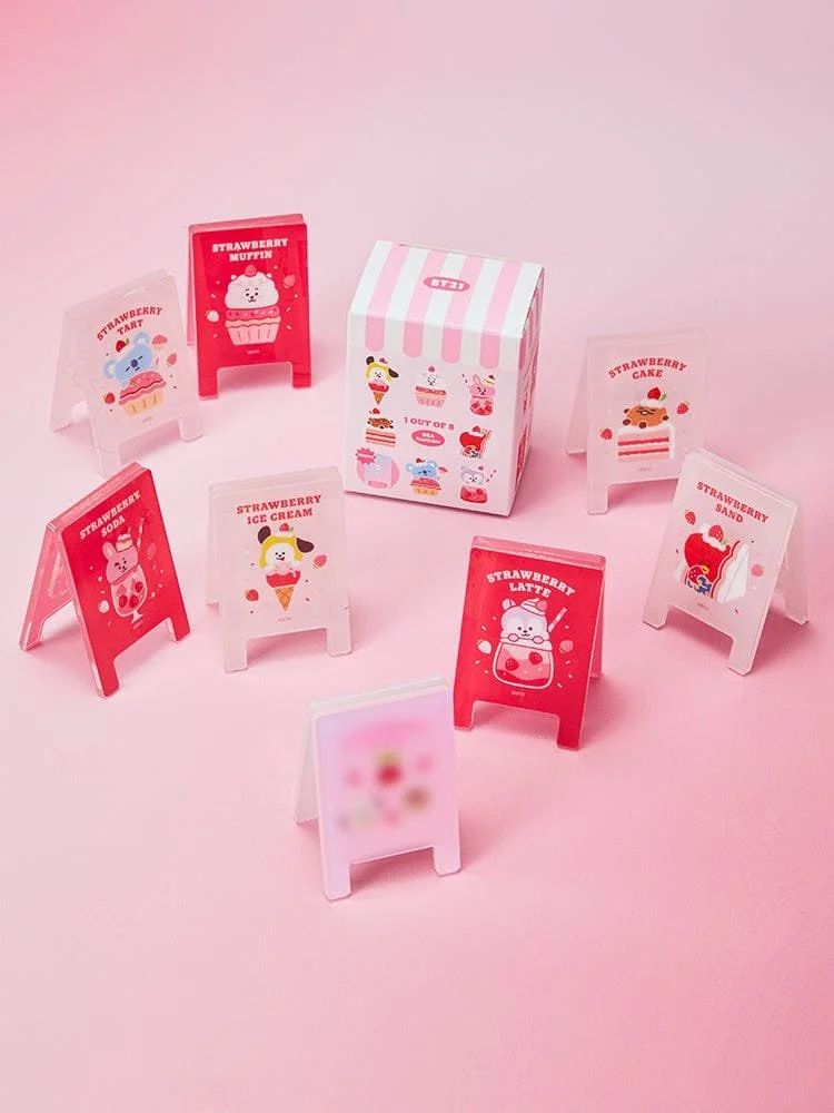 BT21 RANDOM ACRYLIC MULTI-CLIP STRAWBERRY PARTY (1P)