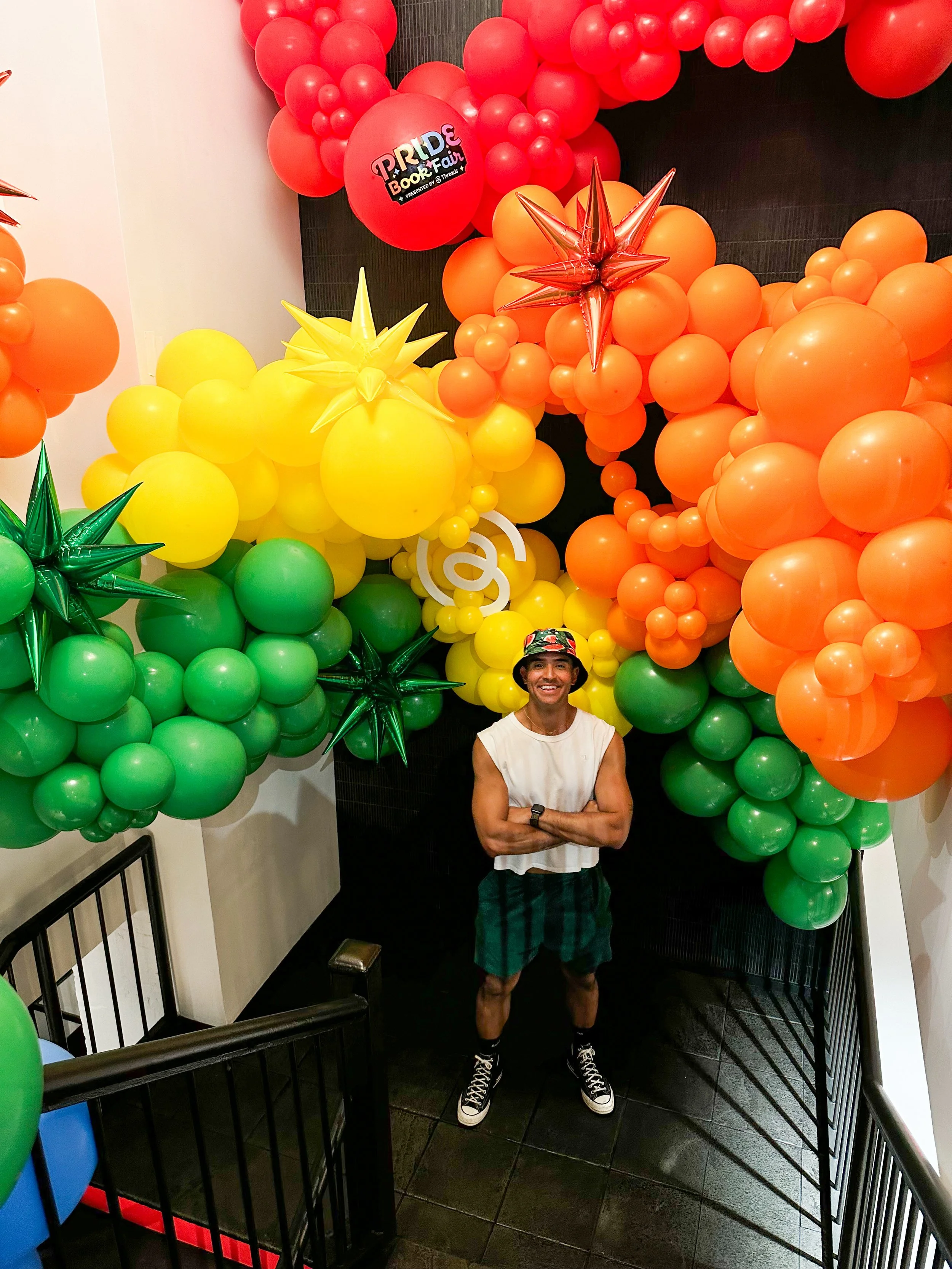 Diego at Meta Pride Book Fair