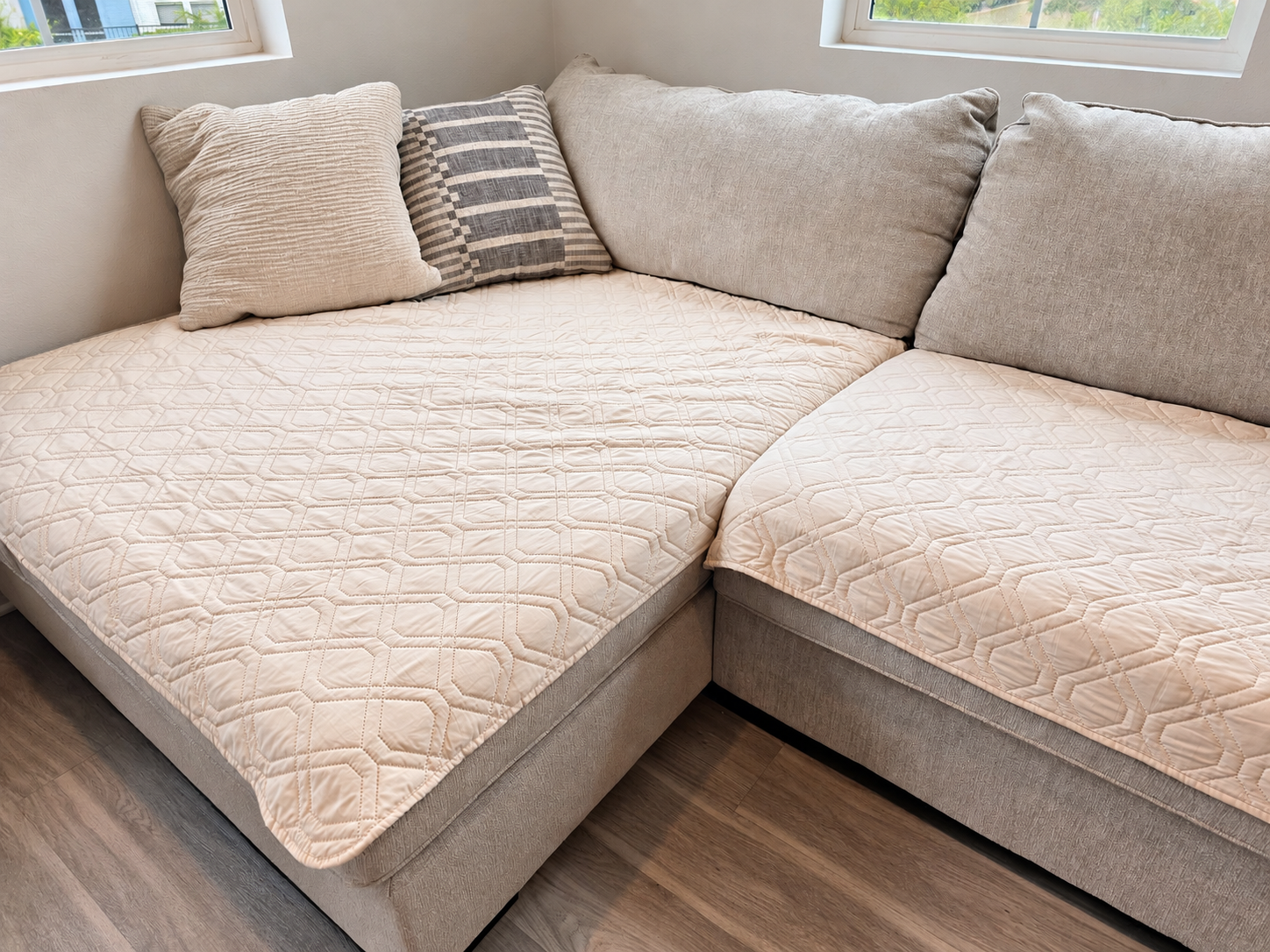 The Waterproof Couch Blankets We Use With Pets and a Baby