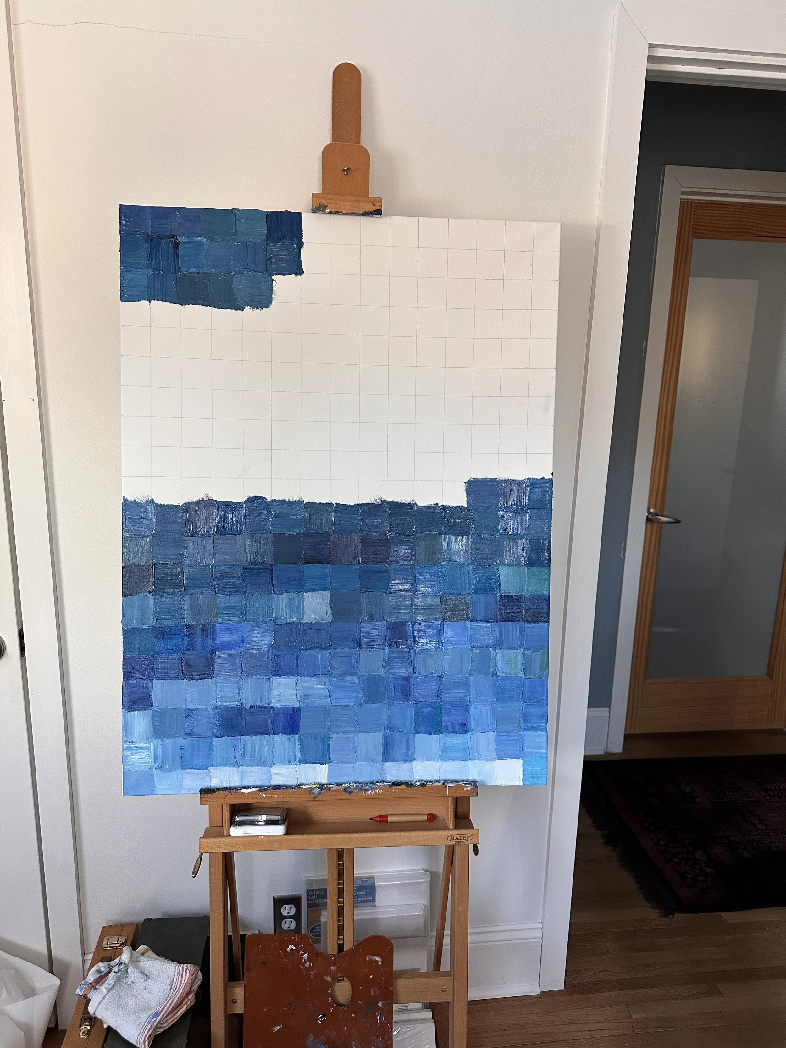 Unfinished painting.