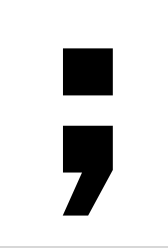 A square semicolon.