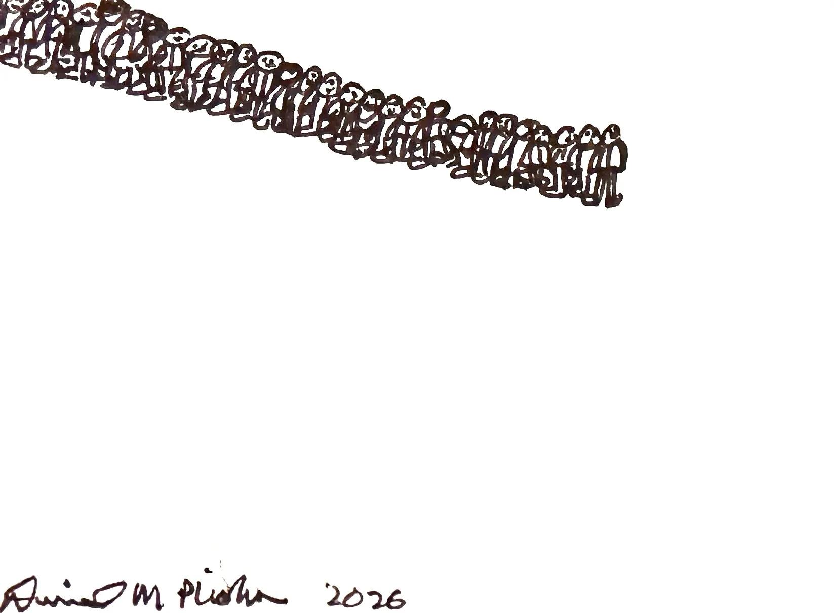 Little People in a line.