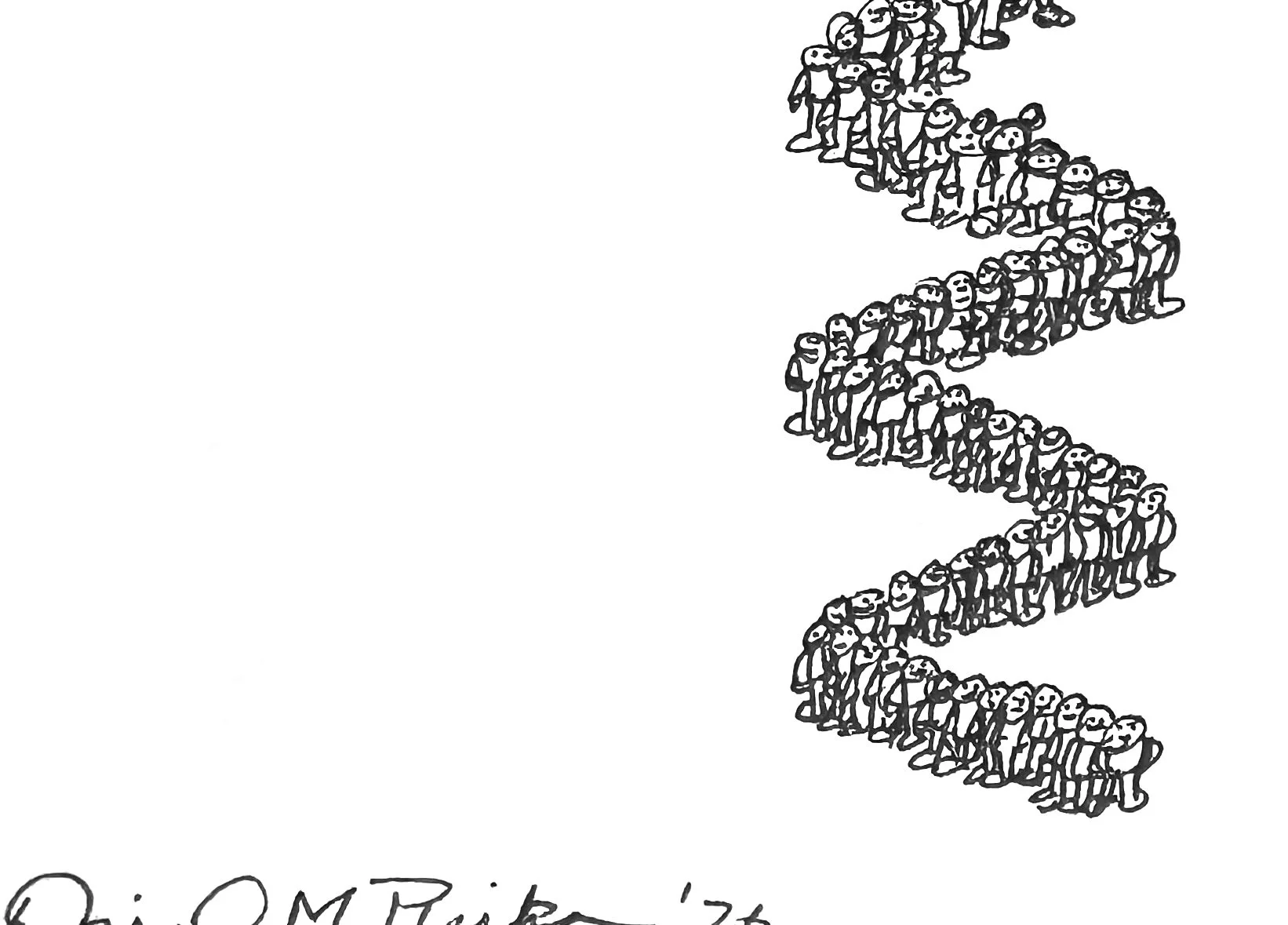 Little People in a Zigzag