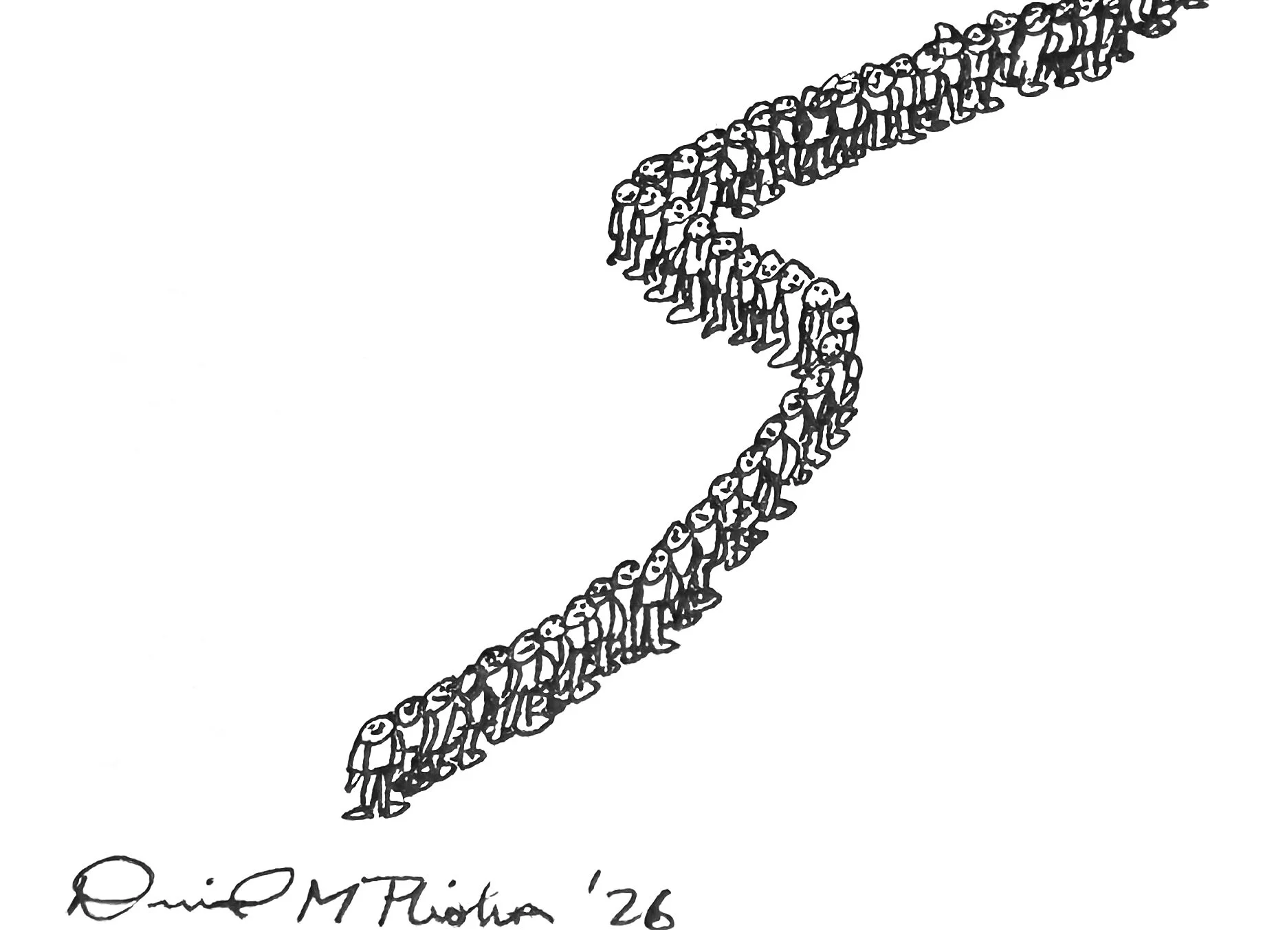Little People in a S Curve