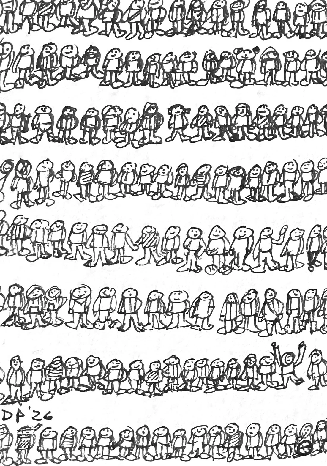 Lines of Little People