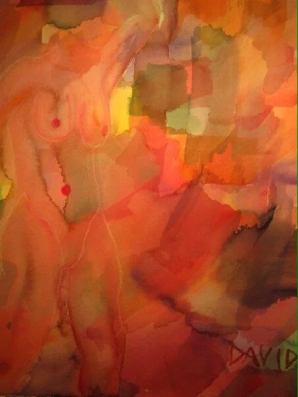 Woman. Watercolor on watercolor paper.