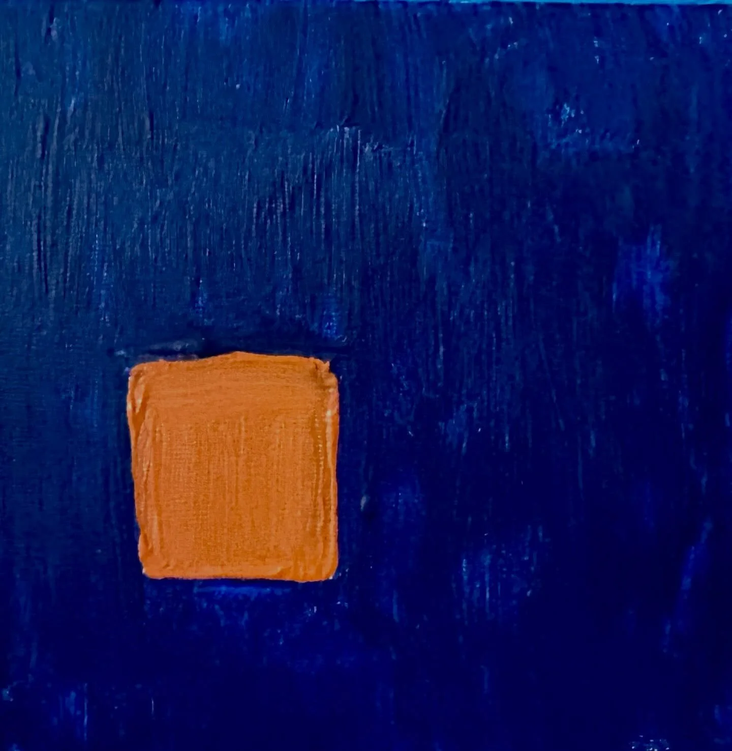 Orange and blue series. Acrylics on board.