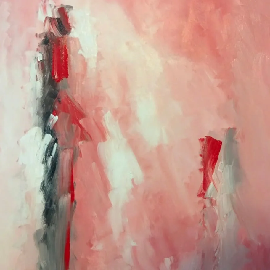 Father and Son. Acrylics on canvas.