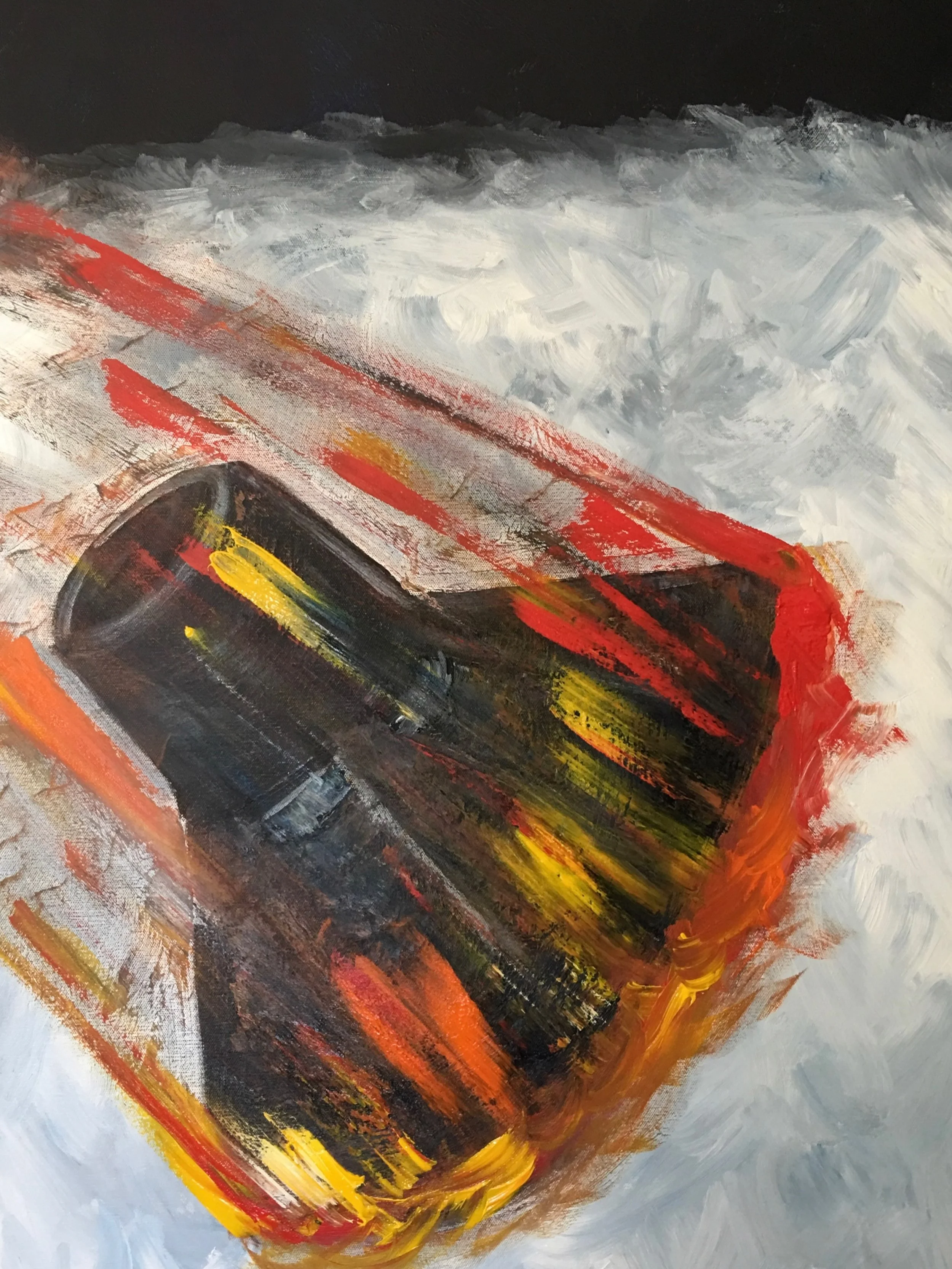 Reentry. Acrylics on canvas.