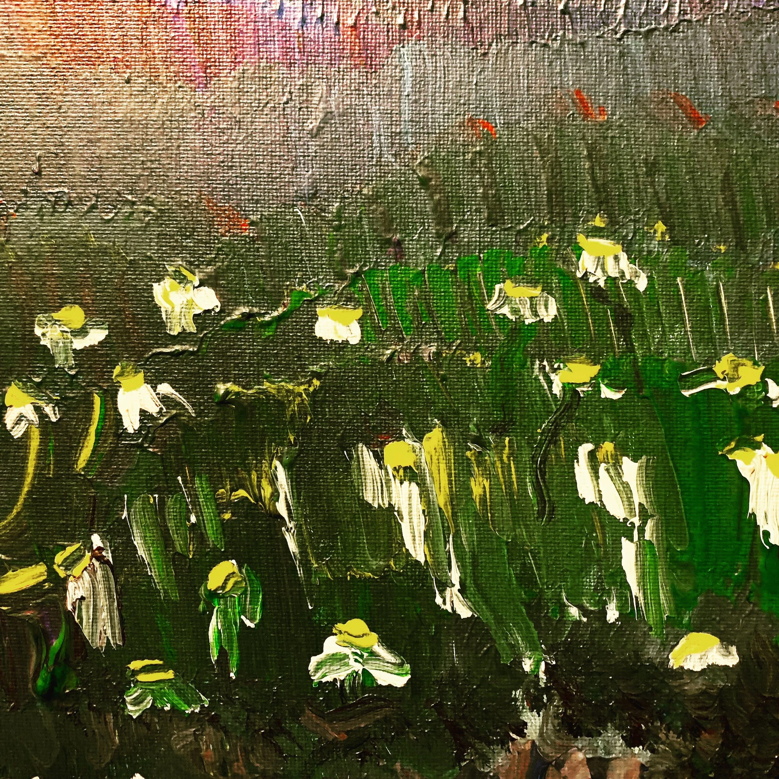 Oils and acrylics and oils on canvas, canvas board, and board.