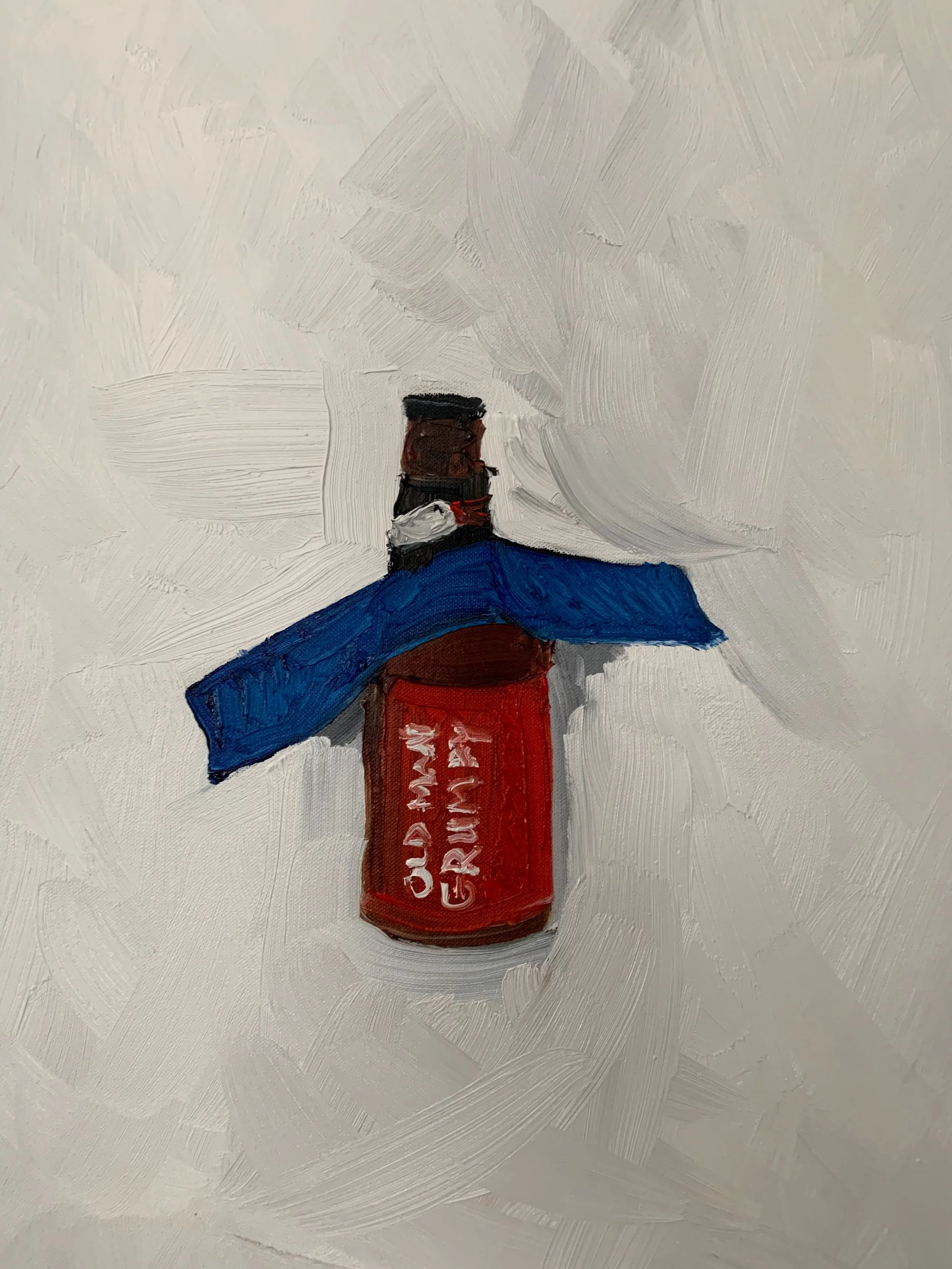 First off, I know it&rsquo;s a little bit crooked&mdash;you don&rsquo;t have to tell me. Second, it&rsquo;s a riff on the blue tape banana. Thirdly, it&rsquo;s a great beer from Chicago&mdash;they don&rsquo;t distribute it here anymore. If you find s