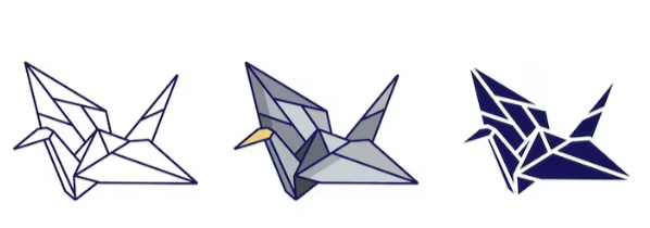 Three Paper Cranes.