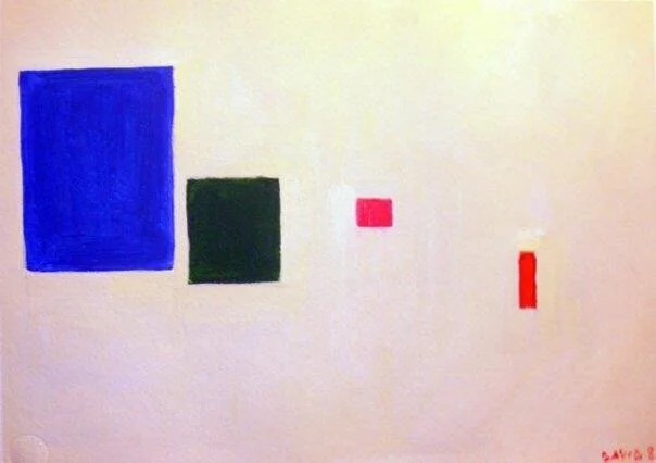 Squares on a white background