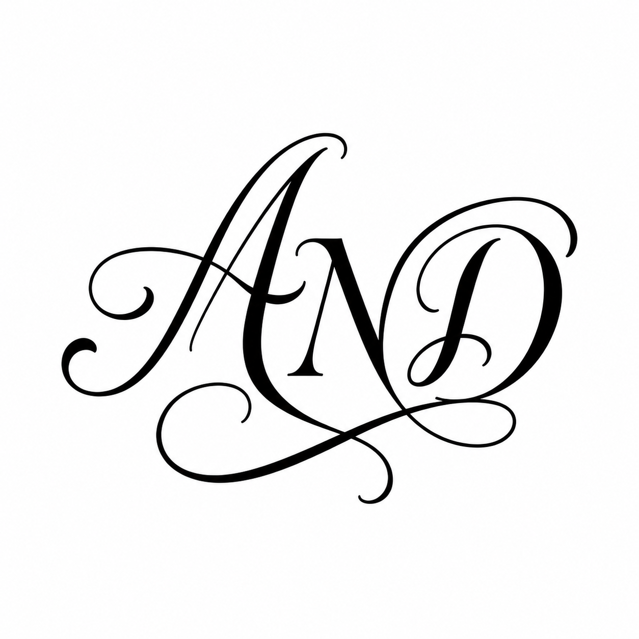 A scroll "And".