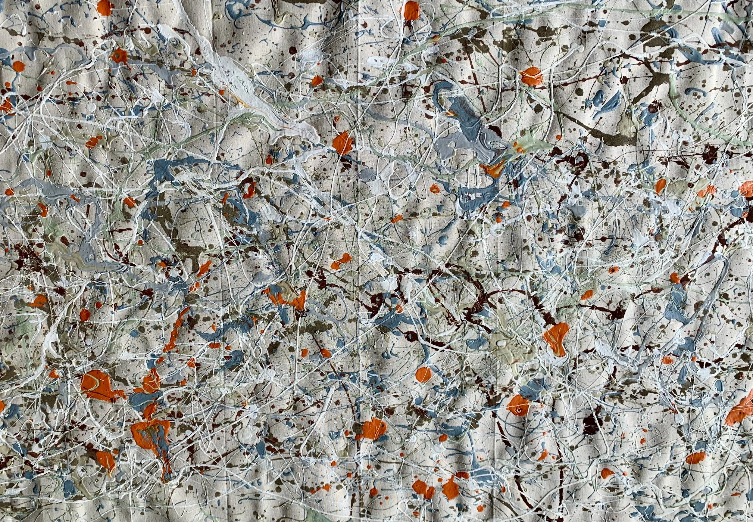 Detail from large splatter painting