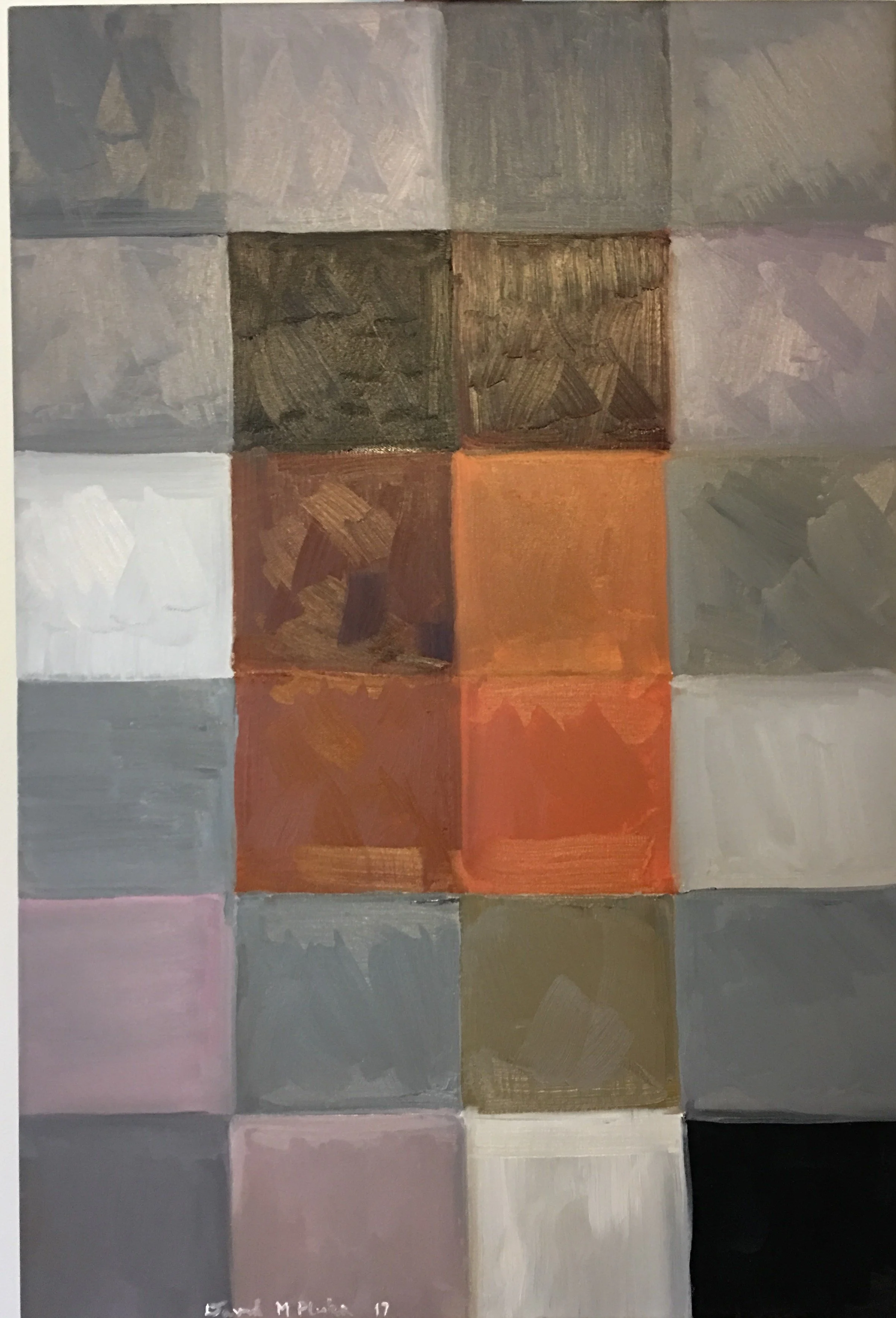 Gray, brown, and black squares