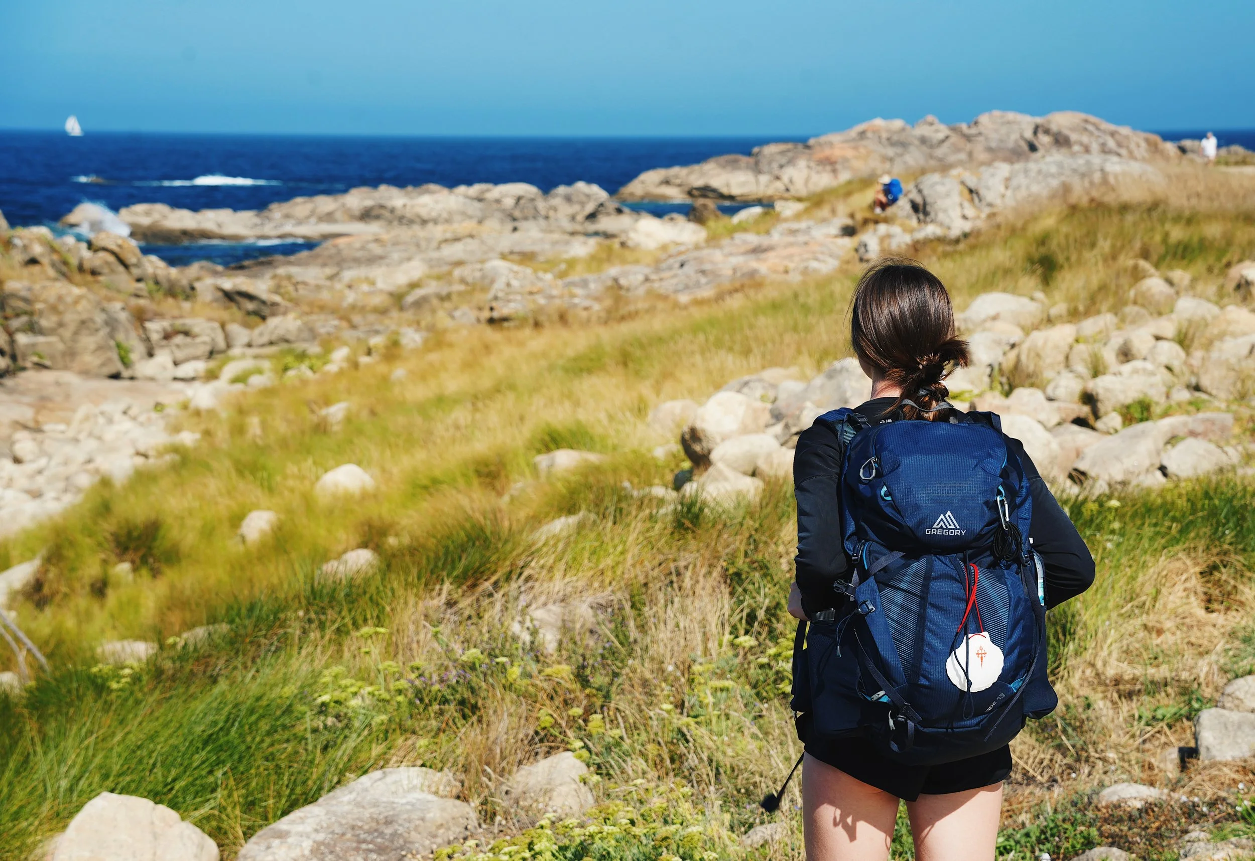 views once crossing the border into spain on the camino de santiago portugese