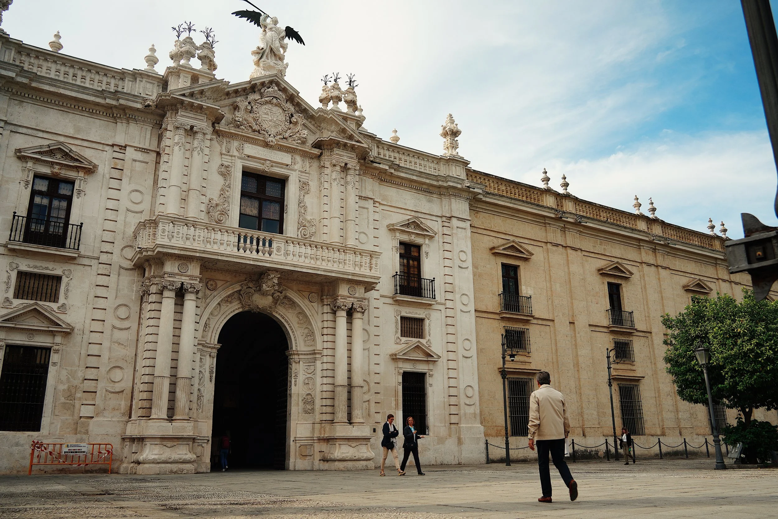 the university of seville, a must-visit building in the heart of the city, which used to be an old tobacco factory