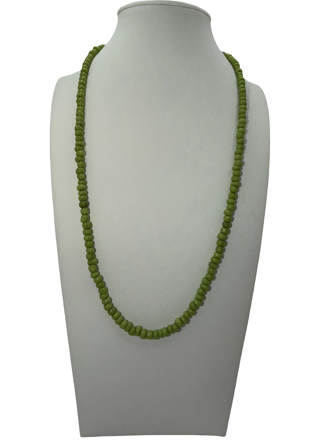 Lime Green Beaded Necklace