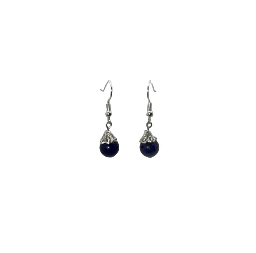 Lapis Lazuli and Sterling Silver Earrings