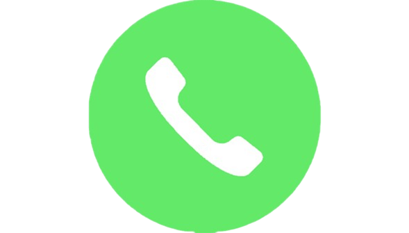 Icono de teléfono en un círculo verde.
