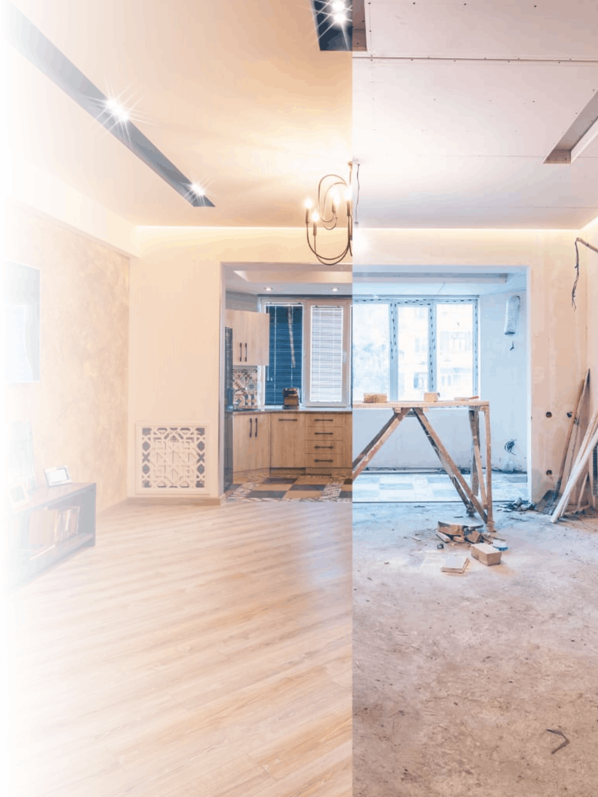 Antes y después de diseño y adecuación de espacios arquitectónicos en Tunja y Boyacá