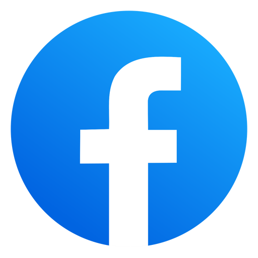 Logotipo azul de Facebook con una 'f' blanca en el centro.