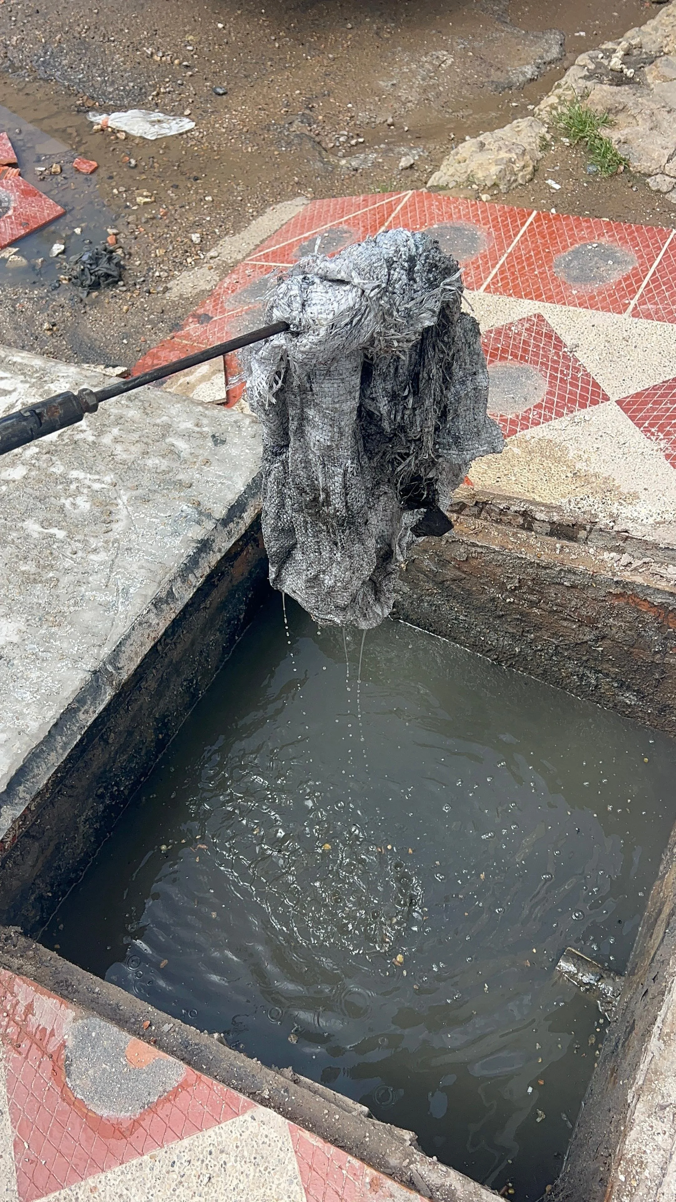 Una caja de residuos humanos