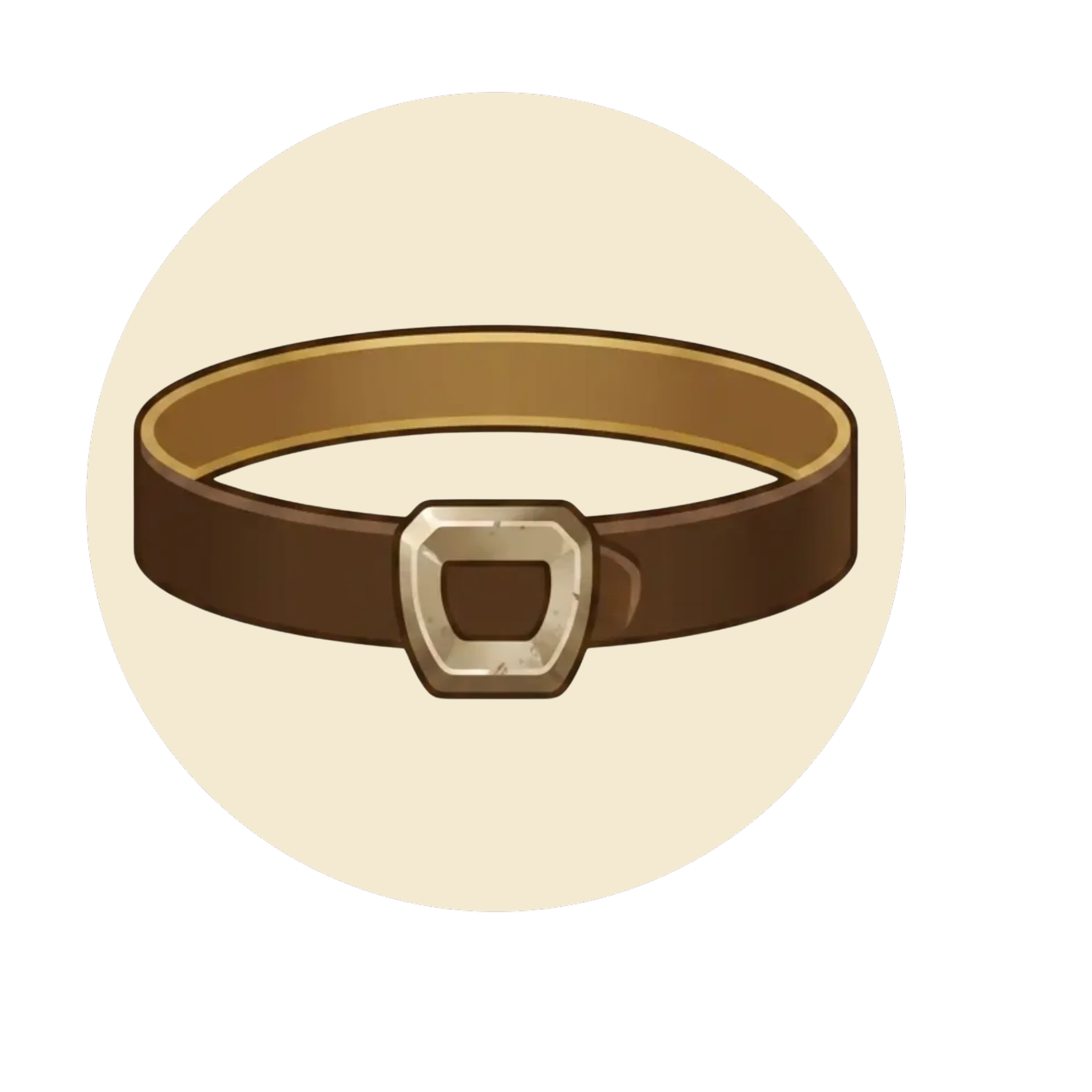 Close-up of a beige astronaut helmet with a brown and beige visor and a metallic clasp on the front.