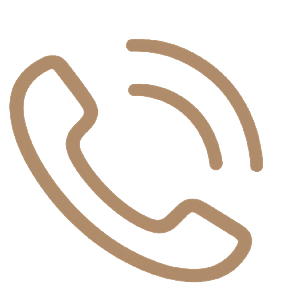 A neon sign of a beige telephone handset and Wi-Fi signal symbol on a black background.
